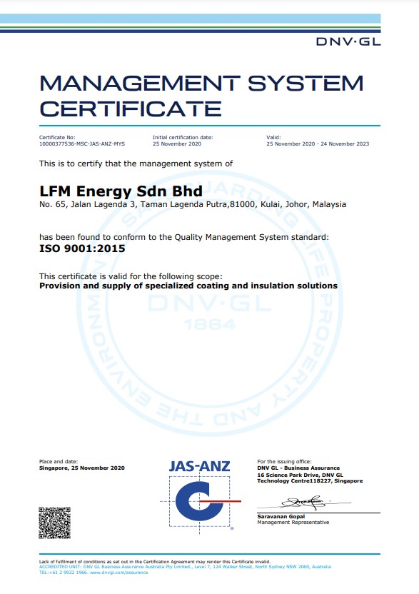 ISO9001 Certificate